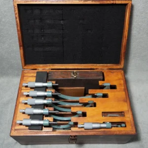 Set of MITUTOYO Outside Micrometers 0-150mm (6 pcs), 0.01mm Resolution
