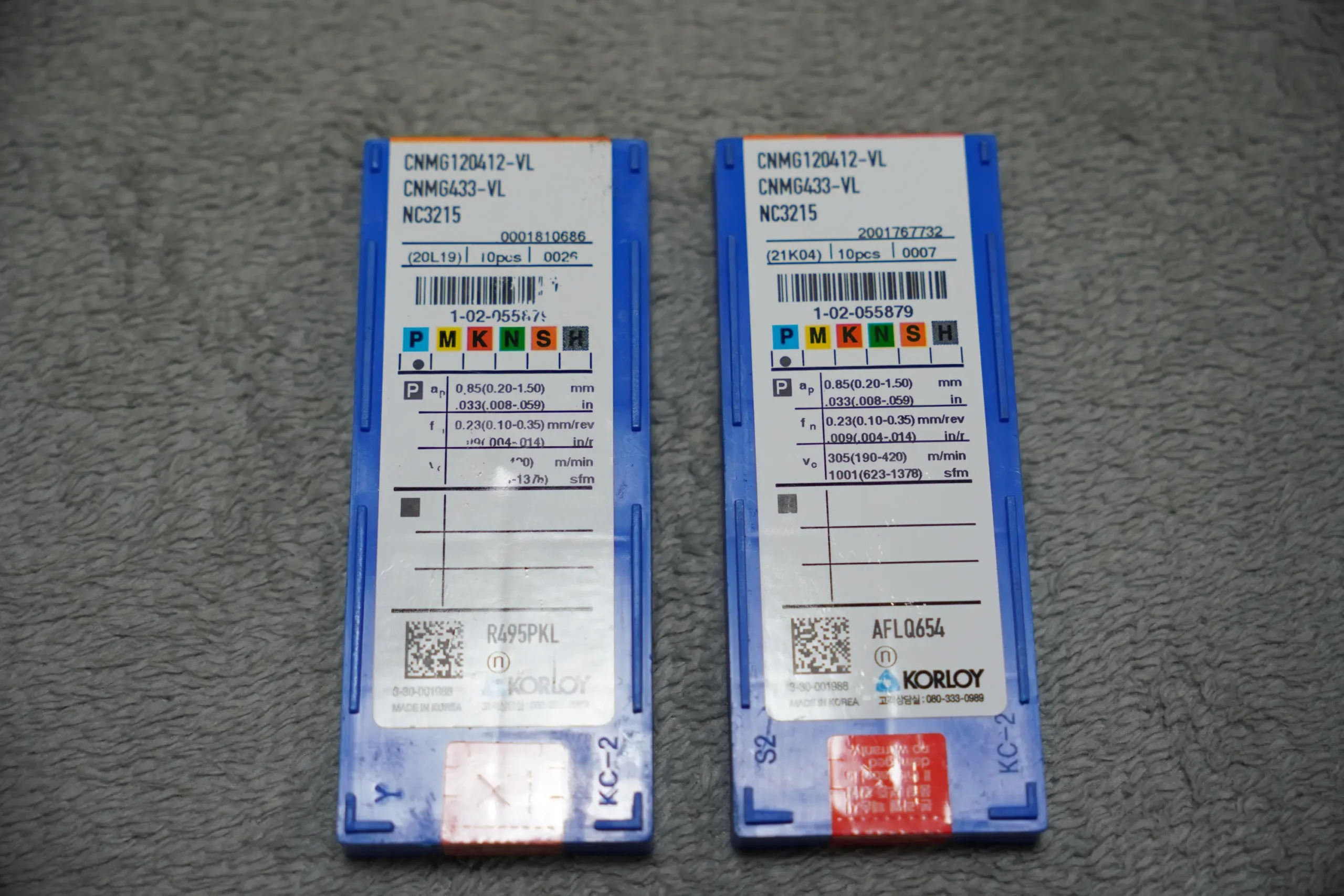 KORLOY Carbide Inserts - CNMG 120412-VL (NOS) - Image 2