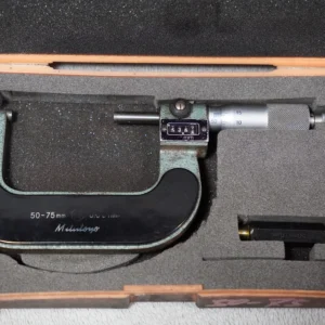 MITUTOYO Digit‑Counter Outside Micrometer 50–75 mm, 0.01mm Resolution