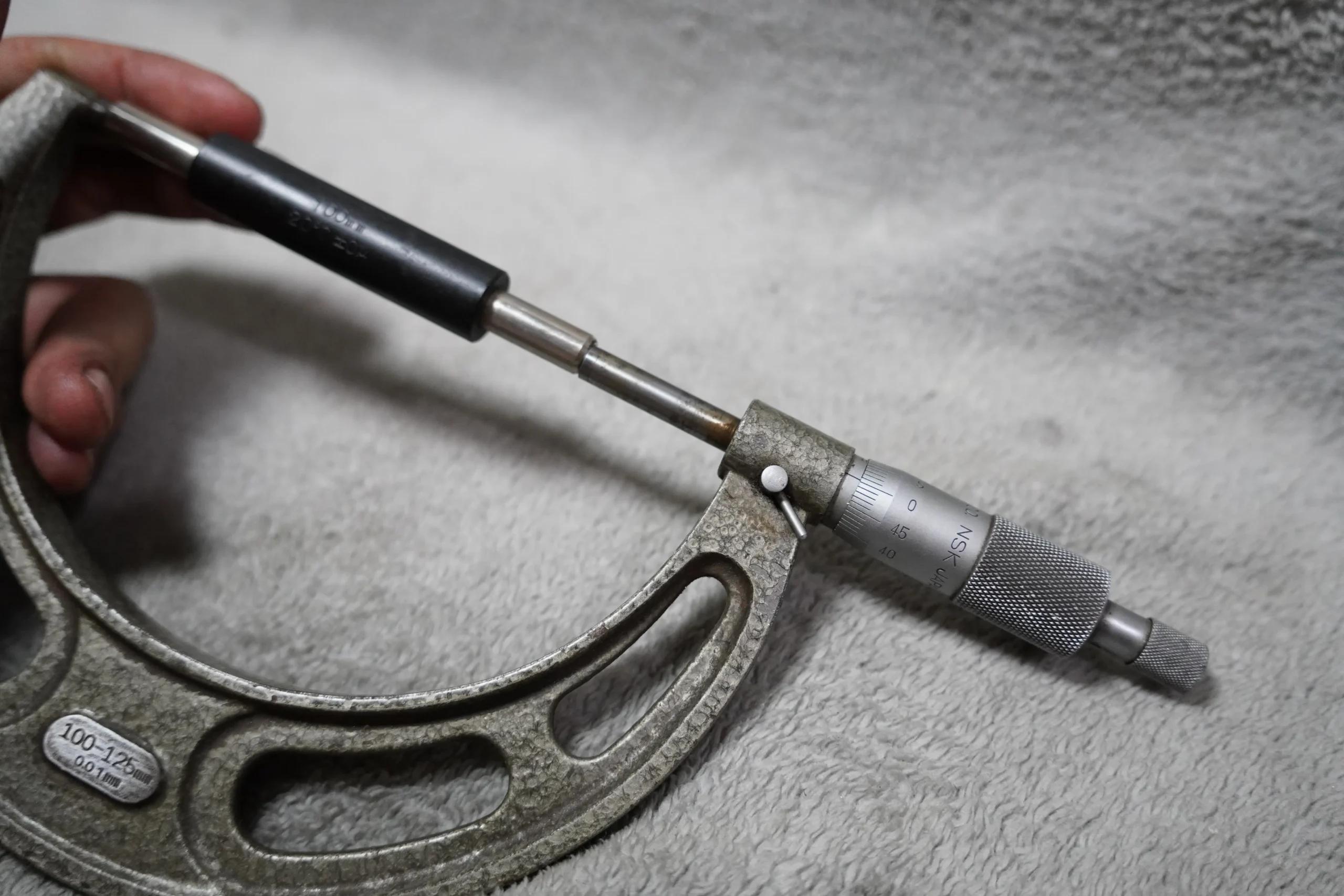 NSK Outside Micrometer 100–125 mm, 0.01 mm Resolution (Mic Only) - Image 6
