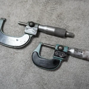 Set of 2 MITUTOYO Digit-counter Outside Micrometer 0-25mm, 50-75mm , 0.01mm Resolution